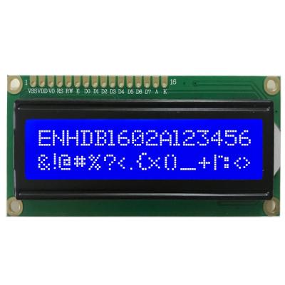 China 16*2 STN Standard Character Yellowish Green LCD Negative Positive LCD Display Module With 3.2 Backlight for sale