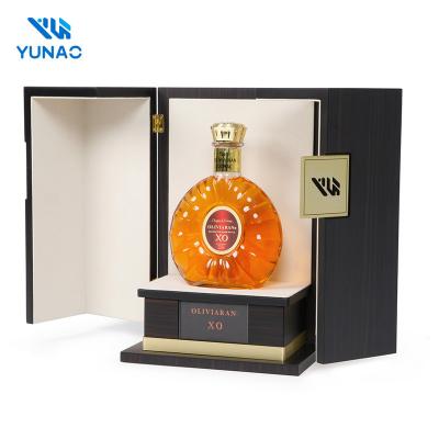 China Recyclable Factory Custom Matt Painted Wine Box High-capacity  Whisky Champagne Wine Box Wood Wine Box Packaging for sale