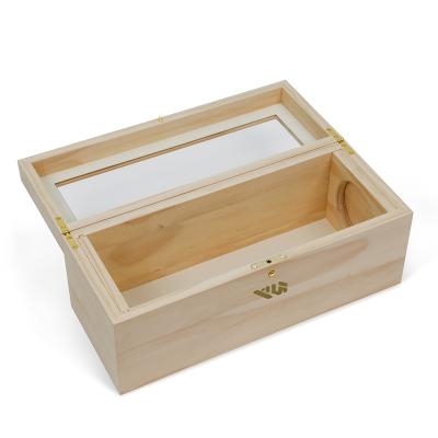 China Handmade Factory Wholesale Wine Bottle Box Solid wood unfinished Wine Package for sale