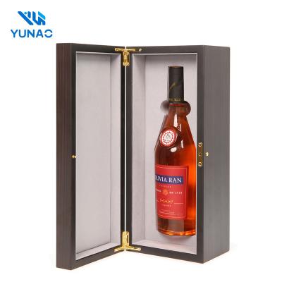 China Handmade High Quality Luxury Wooden Red Wine Package Box Customized Logo Wine Box for sale