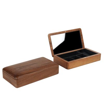 China Popular OEM/ODM Manufacture Factory Custom High Qualtity Earring /Ring/ Bracelet Jewelry Solid Wooden Storage Case/Box for sale