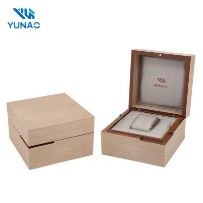 China Recyclable Factory Manufacture High Quality Custom MDF Wooden Covered With Veneer Matte Finish Wooden Watch Case for sale