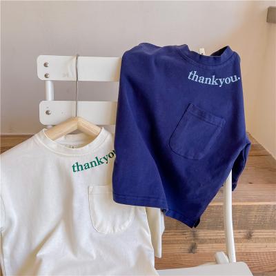 China Anti-wrinkle new Autumn Baby Long Sleeve Shirt with pocket children clothes boys and girls for sale