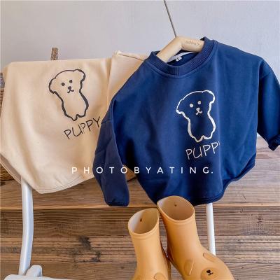 China Breathable Punny Print Baby Pullover Kids Sweatshirt Clothes Long Sleeve Sweater For Girls for sale