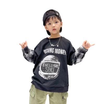 China Anti-pilling 2022 spring children clothes long sleeve shirt robot bottoming boys top pullover for sale