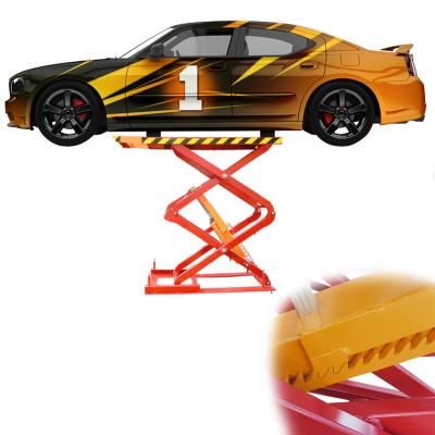 China Mid Rise Car Lift Platform Floor Scissor Lift for Compact Vehicle Car Scissor Lift Platform 3000kg for sale