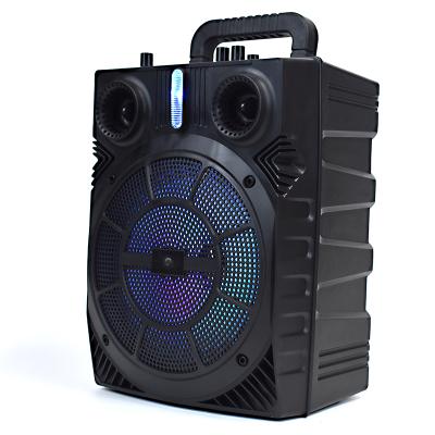 China Aoxin Solar Powered LED Light Sound Box Colorful Super Loud Bass Portable Outdoor Loudspeaker Wireless Speaker With LED Light for sale