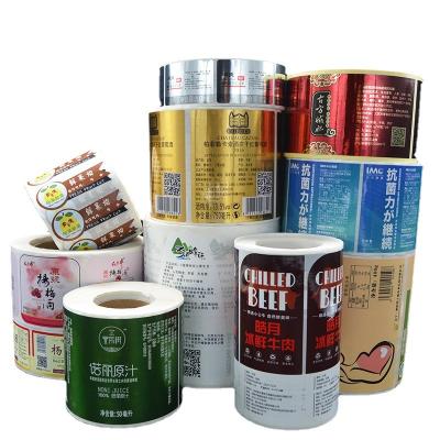 China Auxiliary Materials Sticker Label Heat Sensitive Packaging Self Adhesive Sticker Printing Certificate Trademark Transparent Tape Sealing ReelP for sale