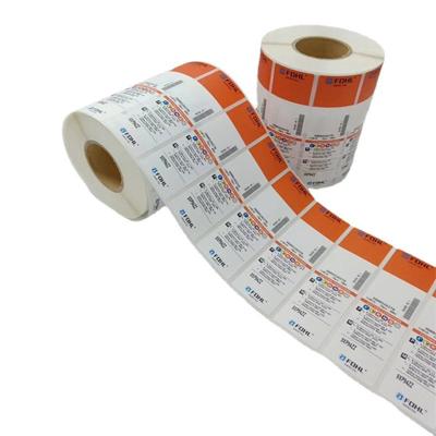 China Waterproof packaging auxiliary materials color self-adhesive customized color sticker roll daily chemical productsPackaging labels for sale