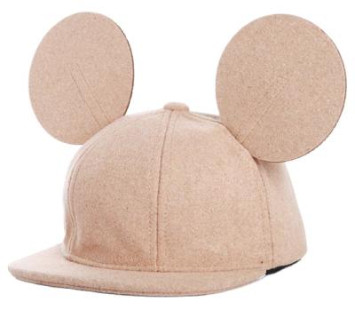 China Wholesale custom made kids mickey mouse shape flat ear JOINT flat cap colorful snapback for sale