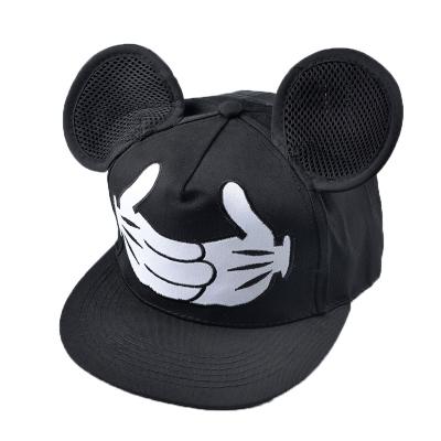 China China website COMMON wholesale fancy kids embroidery patch 5 panel mickeyed snapback hat for sale