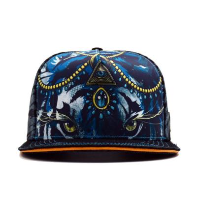 China COMMON High Quality Custom 5 Panels Digital Printing Hemp Hat With Embroidery Logo Adjustable Snapback Hat for sale