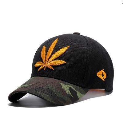 China Custom JOINT 6 Panel Dad Hat Bands Logo Running Cap Wool Baseball Hats Maple Leaf Embroidery Men Hat Customized Wool and Acrylic 6 Panel for sale