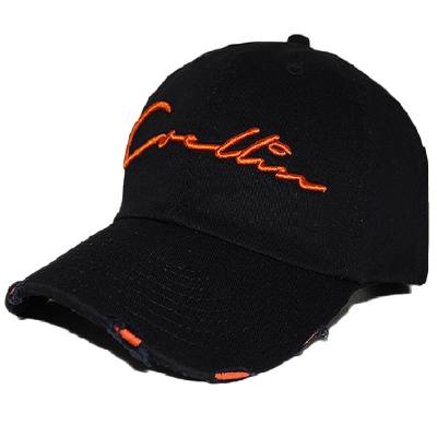 China OEM JOINT Factory China Custom Wholesale Distressed Baseball Dad Hat Cotton Men Hats for sale