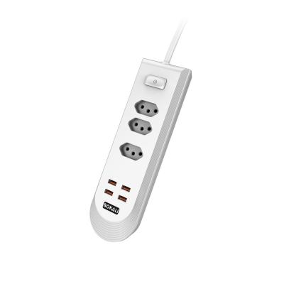 China Multifunctional Brazil Smart Socket Charging Modern Simple Electric Extension Quick Socket Outlet for sale