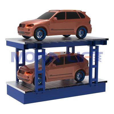 China MORNING Underground Garage Car Lift 2 Levels Hydraulic Scissor Car Lift System Basement Parking With CE ISO 3000mm*6000mm for sale