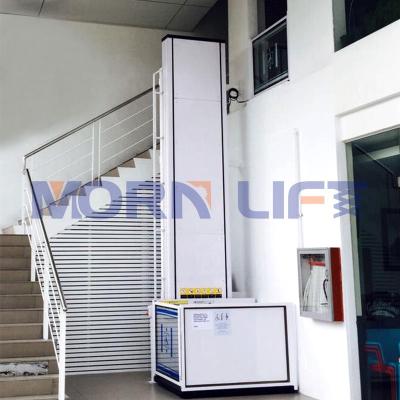 China Hotels MORNING Handicap Wheelchair Lifts Hydraulic Electric Vertical Platform Lift For The Disabled for sale