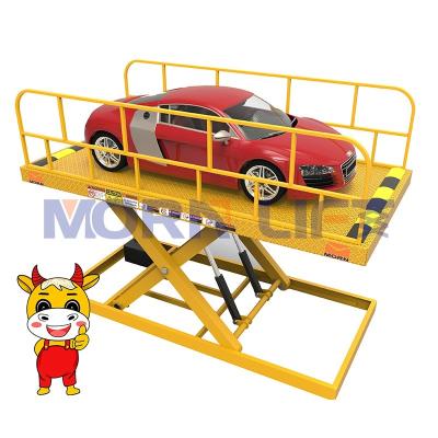 China New Design MORNING 3000kg 4000kg 5000kg Hotels Car Scissor Basement Lift Fixed Hydraulic Scissor Lift for sale