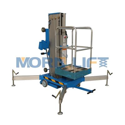 China Maintenance At The Narrow Place Small Electric Man Lift Aluminum Telescopic Lift for sale