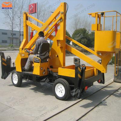 China Hotels 11m truck mounted manlift platform for sale