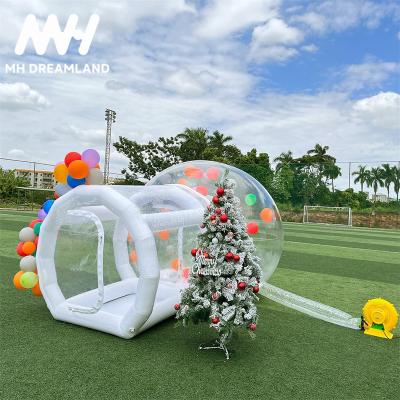 China Camping Factory price Inflatable bubble house with tunnel inflatable bubble tent dome tent  for party for sale