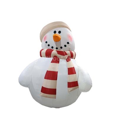 China Christmas Carnival Christmas Inflatable Snowman Cartoon Toy Movable Outdoor Customized with LED Light  for Christmas Decorations for sale