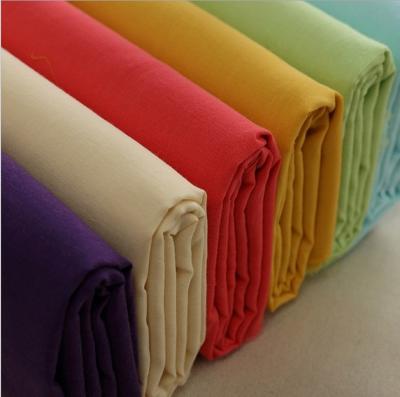 China Shrink-resistant t/c fabric optical white trueran dyed fabricTC polyester cotton dyed poplin fabric for sale