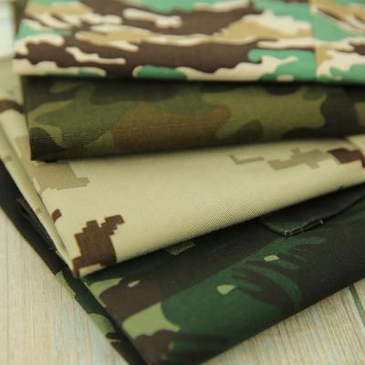 China Waterproof TC 65/35 T/C 80/20 Camouflage Twill Ripstop Fabric Waterproof For Army Tent Woodland Ocean Military Uniform Desert for sale