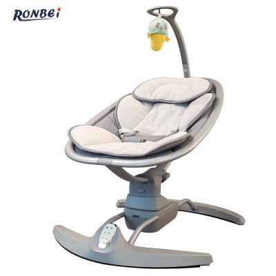 China Safety Confortable Baby Rocker Chair 2023 New Style Baby Swing Bouncer Soothe Side To Side Swing With 3 Speed ​​Electric Rocking Chair for sale