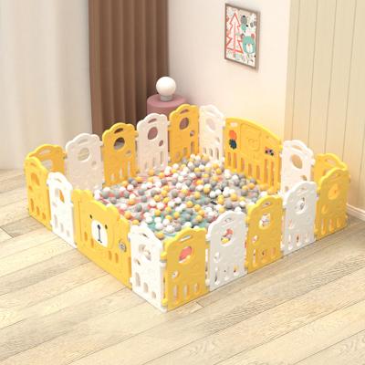 China New Design Safety Foldable Baby Play Yard Plastic Multifunctional Fence Play Pen Kids Playpens for sale