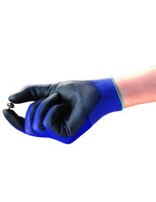 China Breathable And Comfortable 13 Gauge Carbon Fiber Nylon PU Coated Anti Static Finger Work Safety Gloves for sale