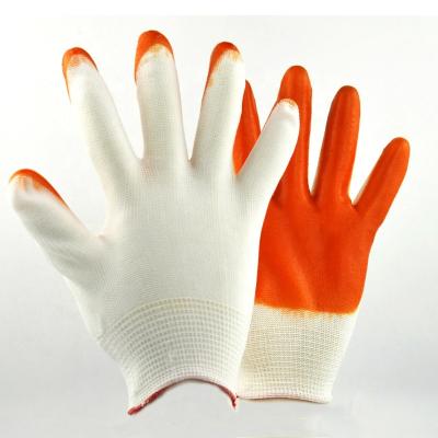 China Breathable 13G Nylon Knit Dipped Polyurethane PU Palm Gloves For Light Industry Electronic Product for sale