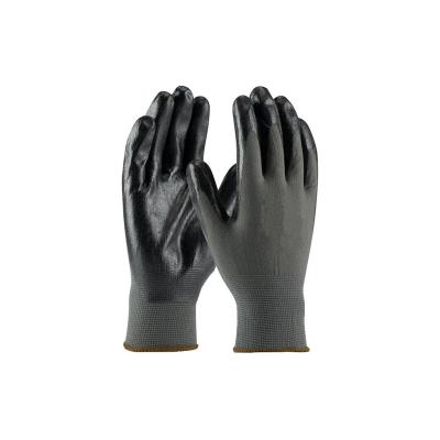 China Breathable Industrial Grade High Dexterity Foam Nitrile Dipped Maintenance Automotive Safety Garden Nylon Working Gloves for sale