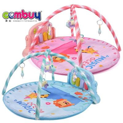 China Baby Toy Round Toys Fitness Educational Musical Gymnasium Pedal Kick Piano Resting Gym Crawling Mat for sale