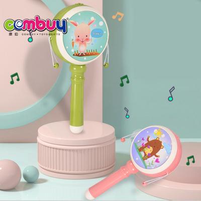 China Musical Comfortable Toy Electric Lighting Music Rhythm Baby Hand Rattle Drum Toys for sale