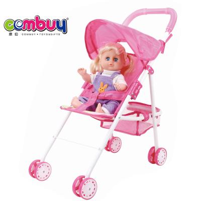 China Play Pop 14 Inch Set Indoor Play Parasol Baby - Doll Wagon Toy for sale