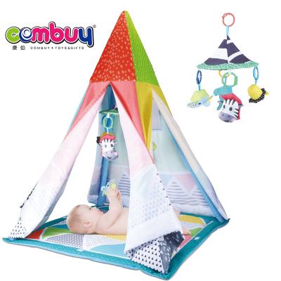 China Soft Toy Activity Play Cotton Rattle Sleeping Toys Baby Tent Hanging Portable Playhouse for sale