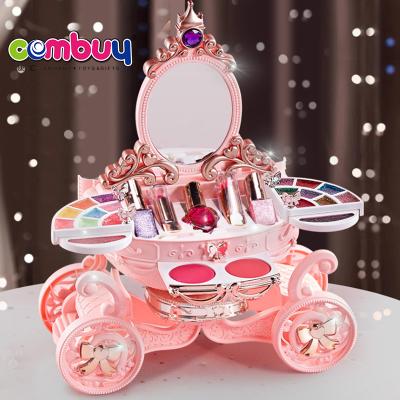 China Pumpkin Car Pretend Play Girls Beauty Dressing Table Toy Pumpkin Car Cosmetic Makeup Play To Pretend To Play Girls Beauty Dressing Table Cosmetic Toy for sale