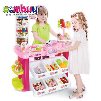 China Pretend Play Toy Set Top Selling Plastic To Pretend Funny Toy Supermarket Shopping Carts for sale