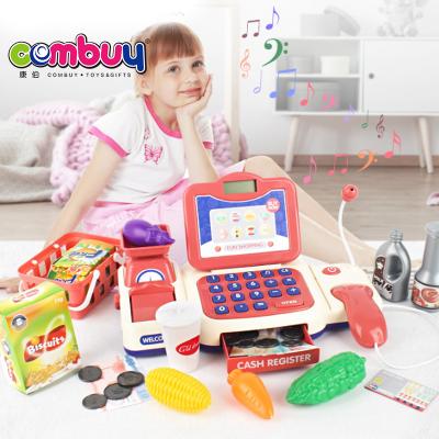 China Cash register kids pretend to play toy electric cashier game supermarket cash register kids pretend to play toy electric cashier game supermarket for sale