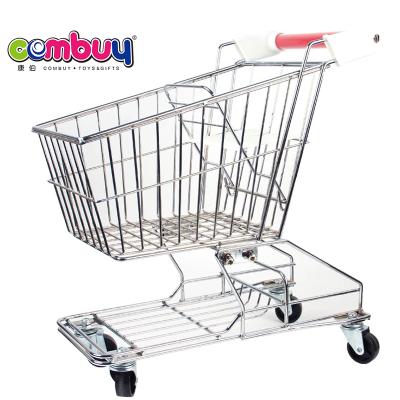 China Stainless Steel Supermarket Role Play Toy Trolley Kids Shopping Trolley Stainless Steel Supermarket Role Play Toy Trolley Kids Shopping Trolley for sale