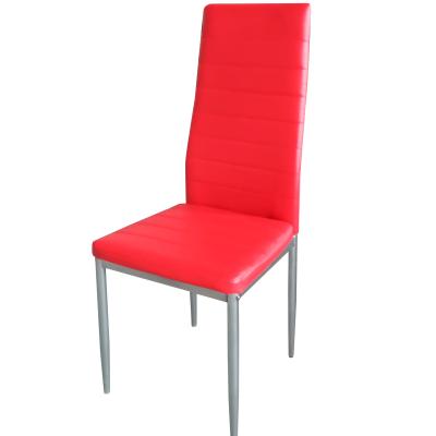 China High Quality K/D Modern Executive Dining PU Chair Metal Chair For Dining Room for sale