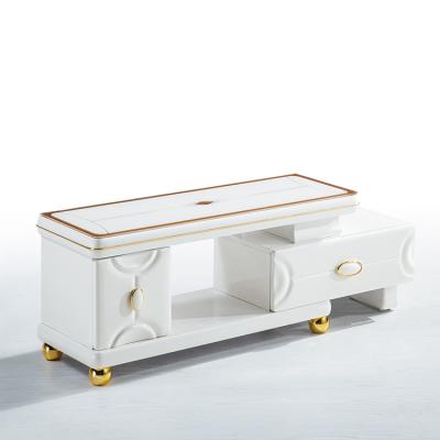 China Excellent PANEL TV Furniture White Cheap Modern Marble Bench Or TV Cabinet for sale