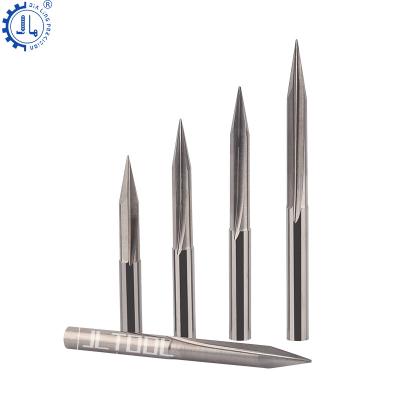 China CNC Machining Two Flute Straight Slotted End Mill Mezzo Solid Carbide Rilievo CNC Machined On Rosewood And Hardwood for sale