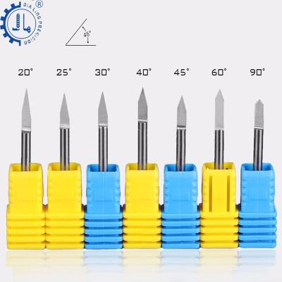 China CNC Milling Machining Flat End Mill Engraving Bit Set Endmill CNC Milling Cutter MDF Router Bit For Acrylic for sale