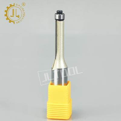 China CNC Milling Machine 1/4 Arden Woodworking Trimming Router Bit For Wood With Backing Solid CNC Machine Carbide Trimmer 1/4*3/8 Trimmer Flush Trim Router Bit for sale