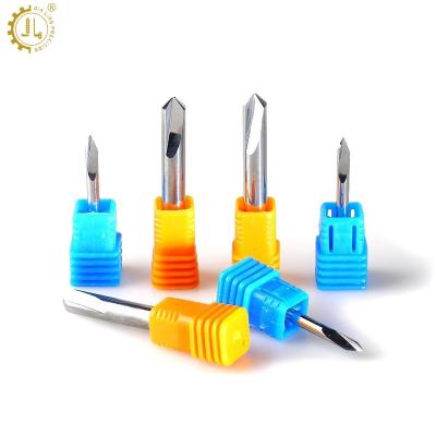 China CNC 60 Degree HRC45 2 Degree Chamfer Milling Cutter Chamfer End Mill CNC Machining Chamfer Bit 2 End Mill Cutter For Acrylic for sale