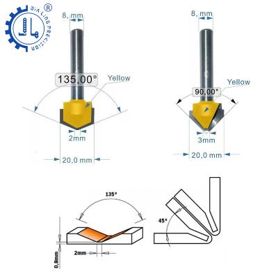 China CNC Milling Cutter For CNC Milling Cutter ACP V Aluminum Cutting Tool Aluminum Processing End Mill Fluting Router Bit For ACP Spline Cutter for sale