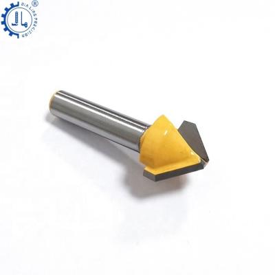 China CNC Milling 135 Degree ACP V Flute Machining Bit Bit 8mm 6mm End Mill Shank V Flute Carbide Aluminum Router Bit For ACP for sale