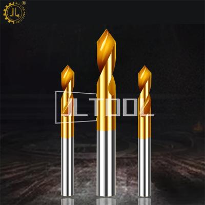 China CNC Spot Milling Machining Drill For General Iron Alloy Steel Steel With Coating 90 120 Angle Fixed Point Chamfering Drill for sale